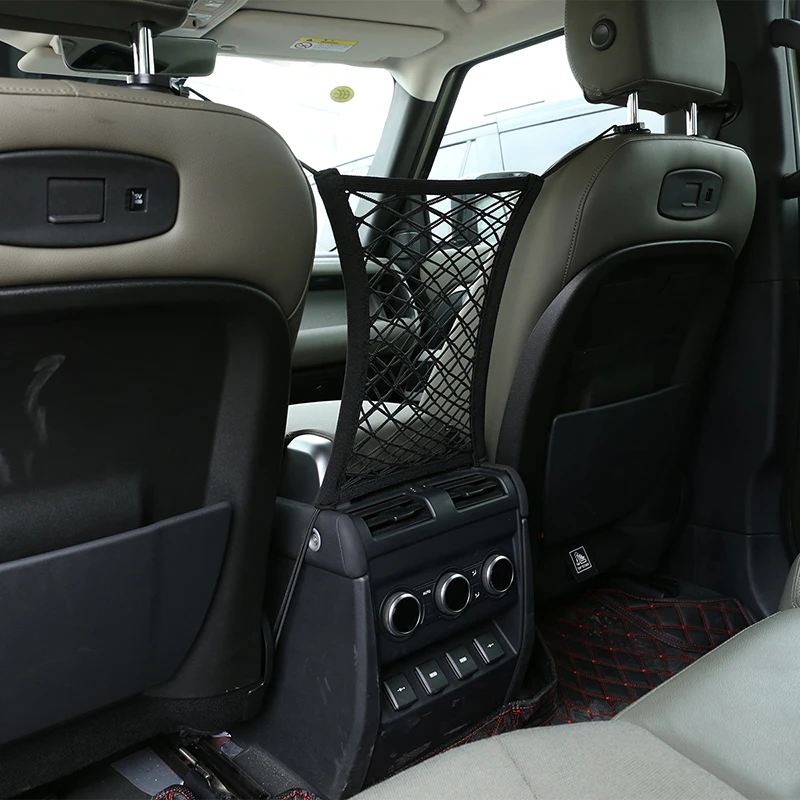 

Car Black Multifunctional Universal Elastic Armrest Box Rear Storage Net Pocket Bracket Car Interior Accessories