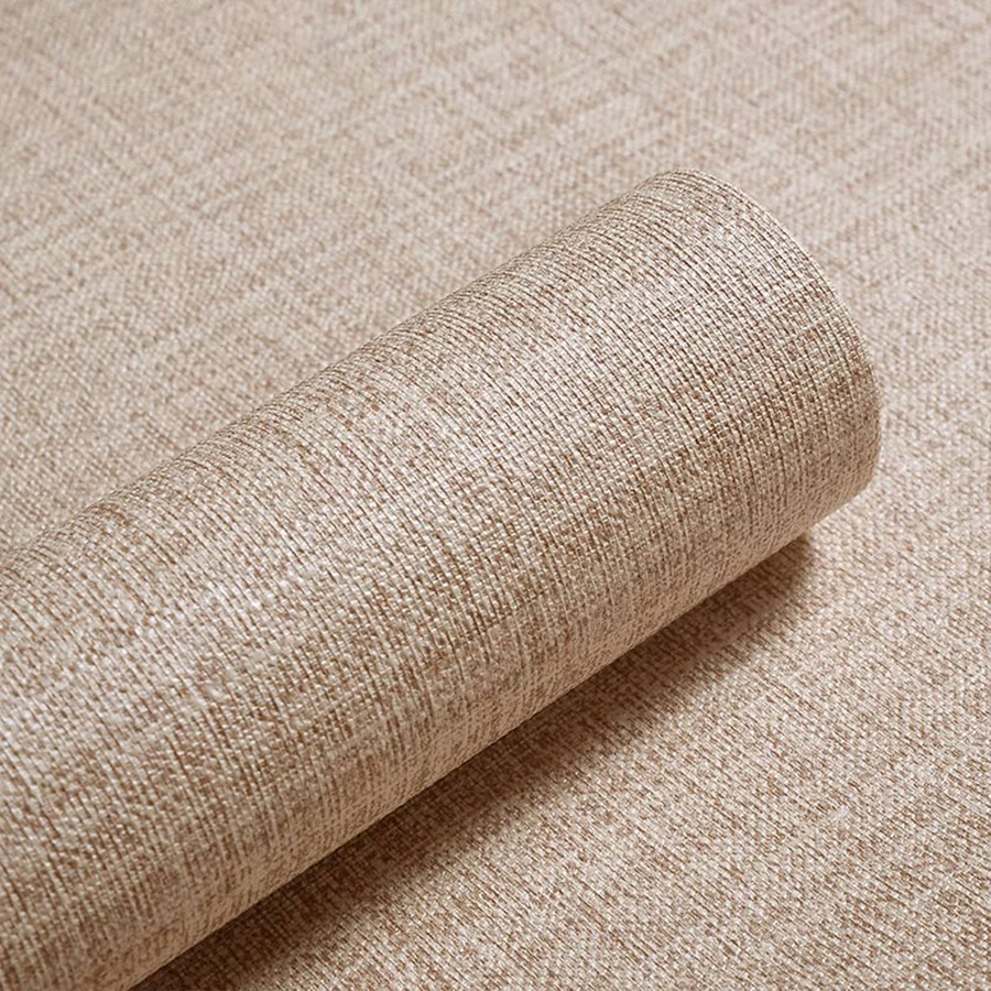 

Linen PVC health wallpaper for Kitchen Cabinets Home Decor Self adhesive Wallpaper For Bedroom Decor Living Room Wall Paper