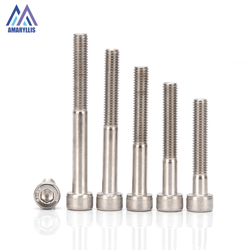 Болты с шестигранной головкой и полурезьбой из нержавеющей стали 304 M4 M5 M6 M8 M10