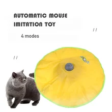 4 Speeds Smart Cat Toys Electric Undercover Mouse Tail Fabric Moving Feather Interactive Toy For Cat Kitty Automatic Pet Toy 4 Speeds Smart Cat Toys Electric Undercover Mouse Tail Fabric Moving Feather Interactive Toy For Cat Kitty Automatic Pet Toy
