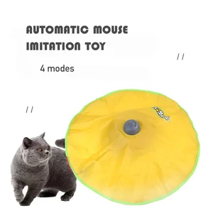 4 speeds smart cat toys electric undercover mouse tail fabric moving feather interactive toy for cat kitty automatic pet toy free global shipping