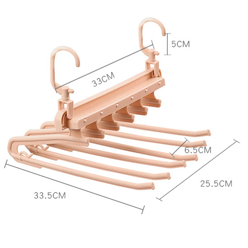 Складные многофункциональные многослойные пластиковые вешалки для одежды