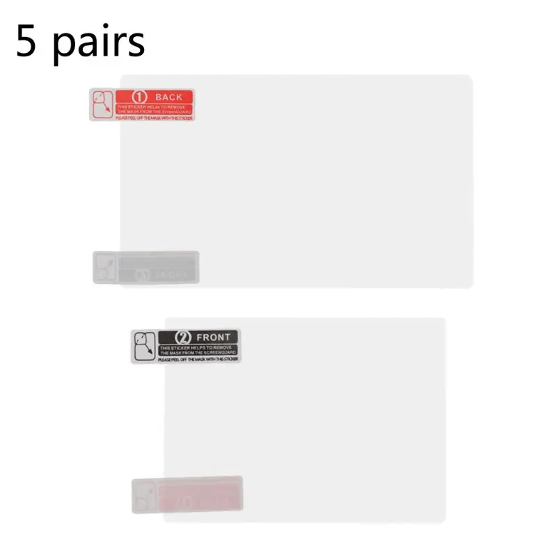 5 шт. пластиковая прозрачная защитная пленка крышка объектива для Nintendo Switch 2DS NEW LL