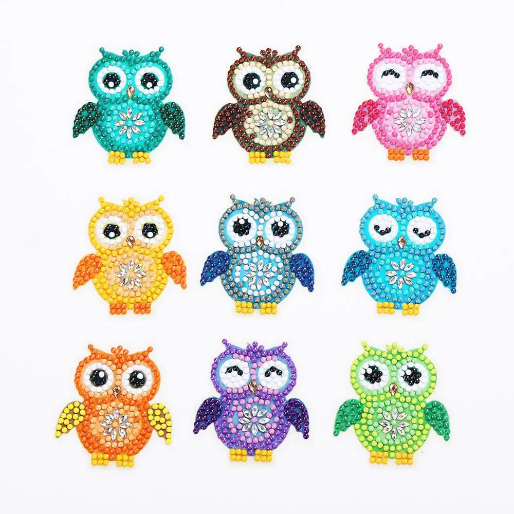 5d алмазные вышитые наклейки полностью квадратная дрель Алмазная картина Сова