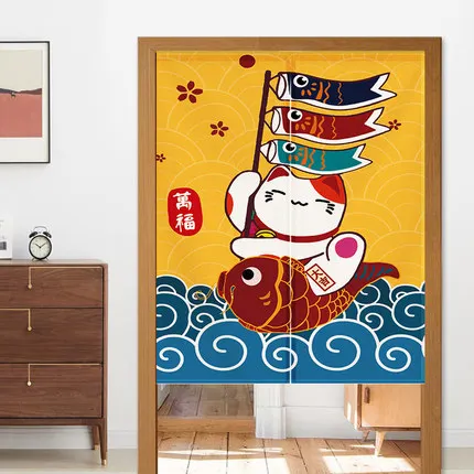 LUCKY CAT японская декоративная дверь занавески ткань хлопок домашние экраны