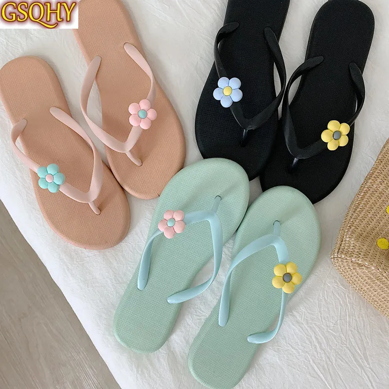 

Шлепанцы женские с открытым носком, Нескользящие, цветочные, без застежки, удобные повседневные, летние тапочки, 2021