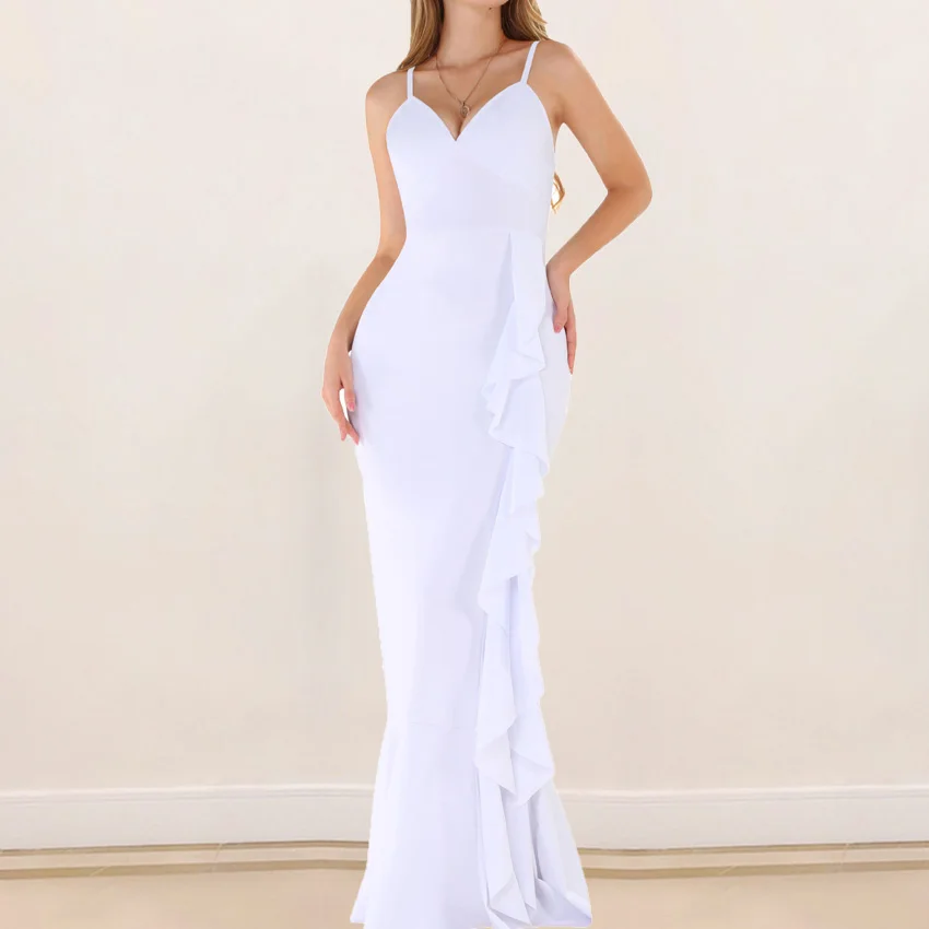 Платье женское длинное вечернее элегантное Формальное пикантный наряд-Русалка с