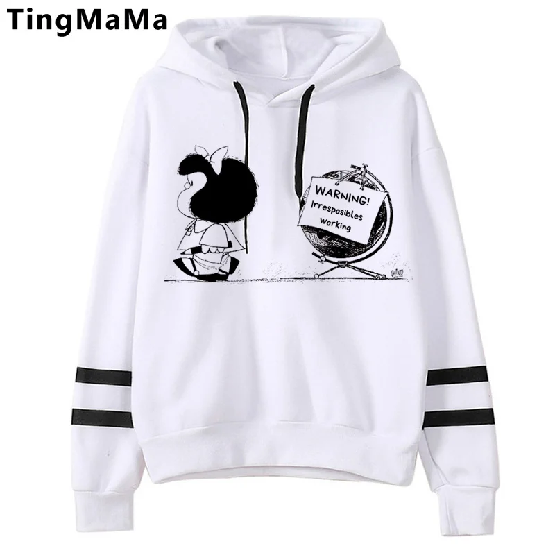 

Mafalda hoodies women grunge printed anime graphic female clothing streetwear