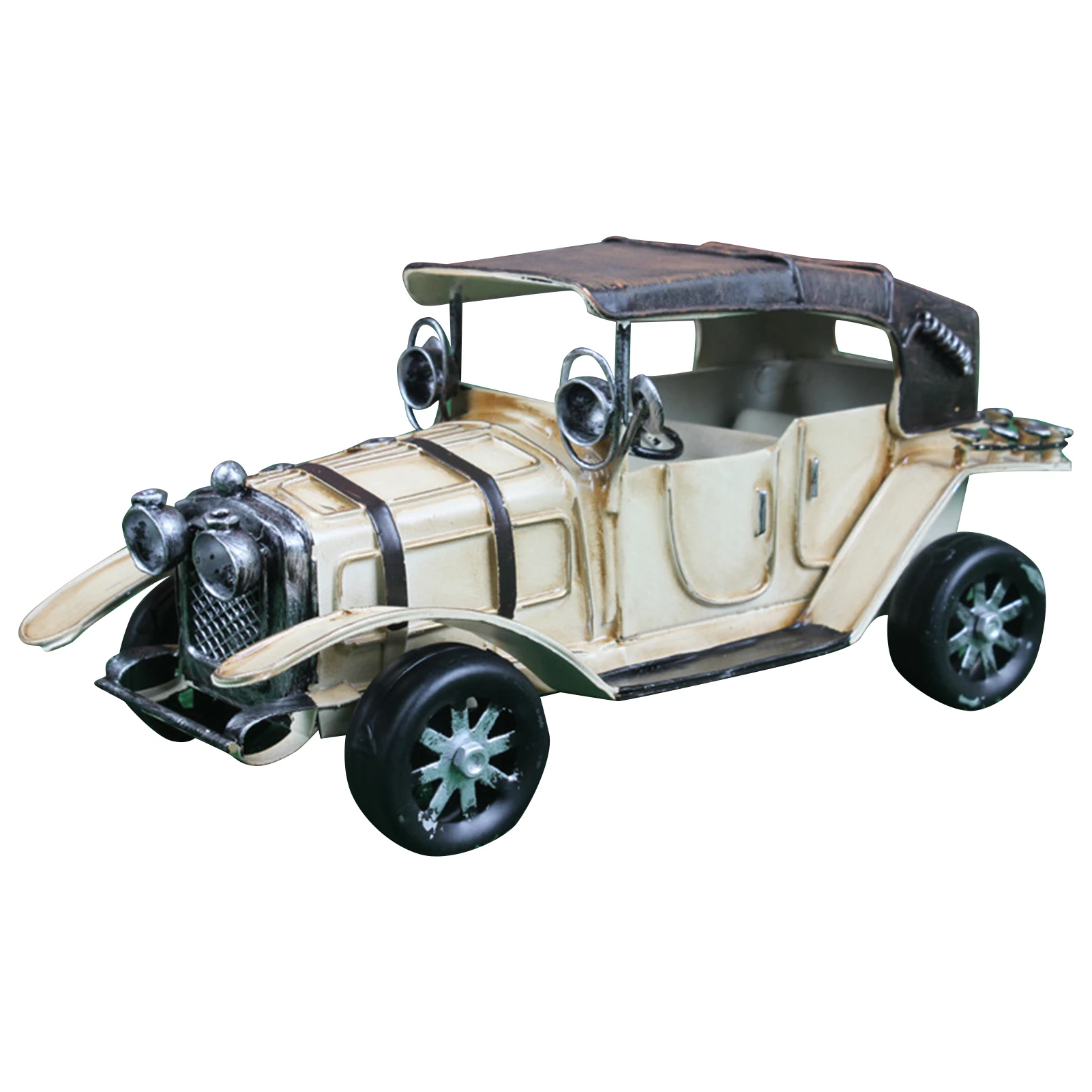 

Retro Tinplate Car Model Color Antique Style Classic Car Toy Vintage Metal Car Crafts Ornaments Living Room Home Well Made