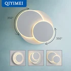 Светодиодные Настенные светильники, прикроватная лампа для чтения с поворотом на 350 градусов, комнатное освещение для гостиной, коридора, отеля, декоративное освещение, 18 Вт