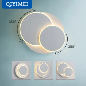 Светодиодные Настенные светильники, прикроватная лампа для чтения с поворотом на 350 градусов, комнатное освещение для гостиной, коридора, отеля, декоративное освещение, 18 Вт