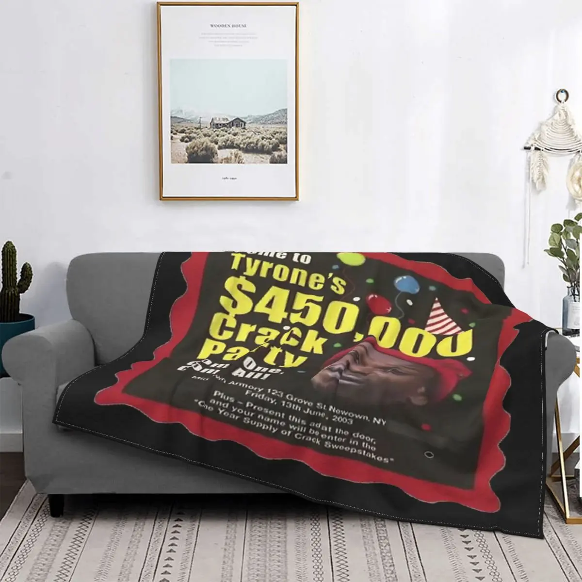 

Tyrone Biggums 450000-Manta de fiesta con grietas, para cama colcha, edredones a cuadros, sofá a cuadros, manta doble a cuadros