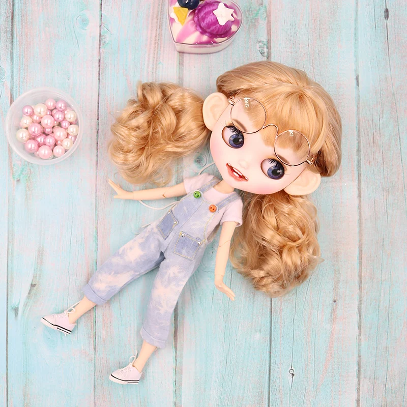 ICY factory blyth кукла на заказ кукла 1/6 bjd белая кожа суставное тело, новое матовое лицо открытый рот закрытые глаза