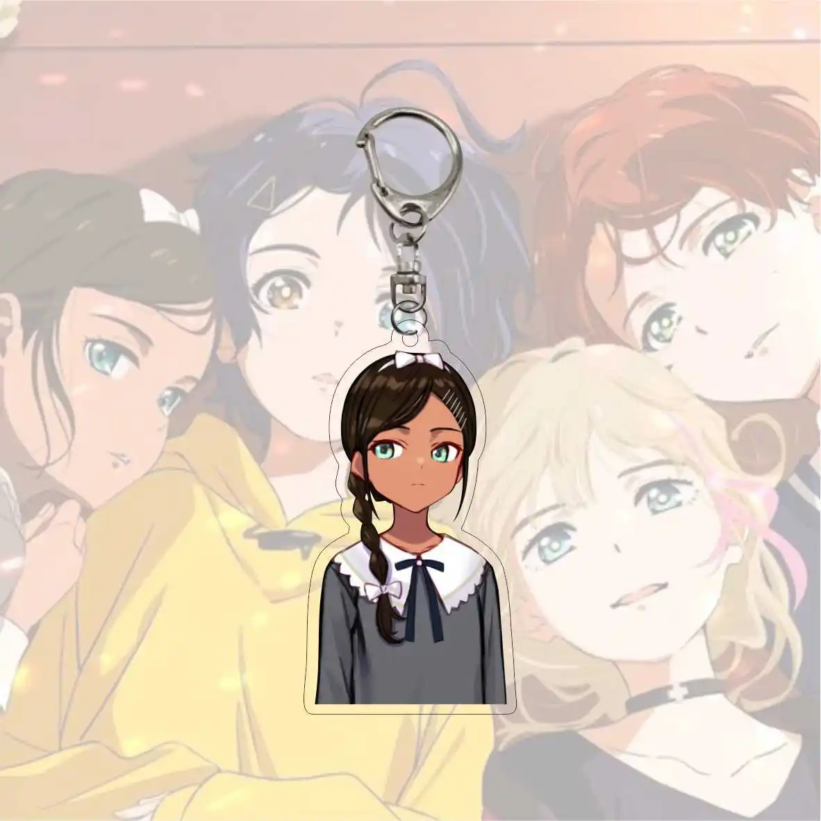 Брелок для ключей с милым чудо-яйцом приоритет Ohto Ai Rika Neiru Momoe Sawaki акриловый брелок