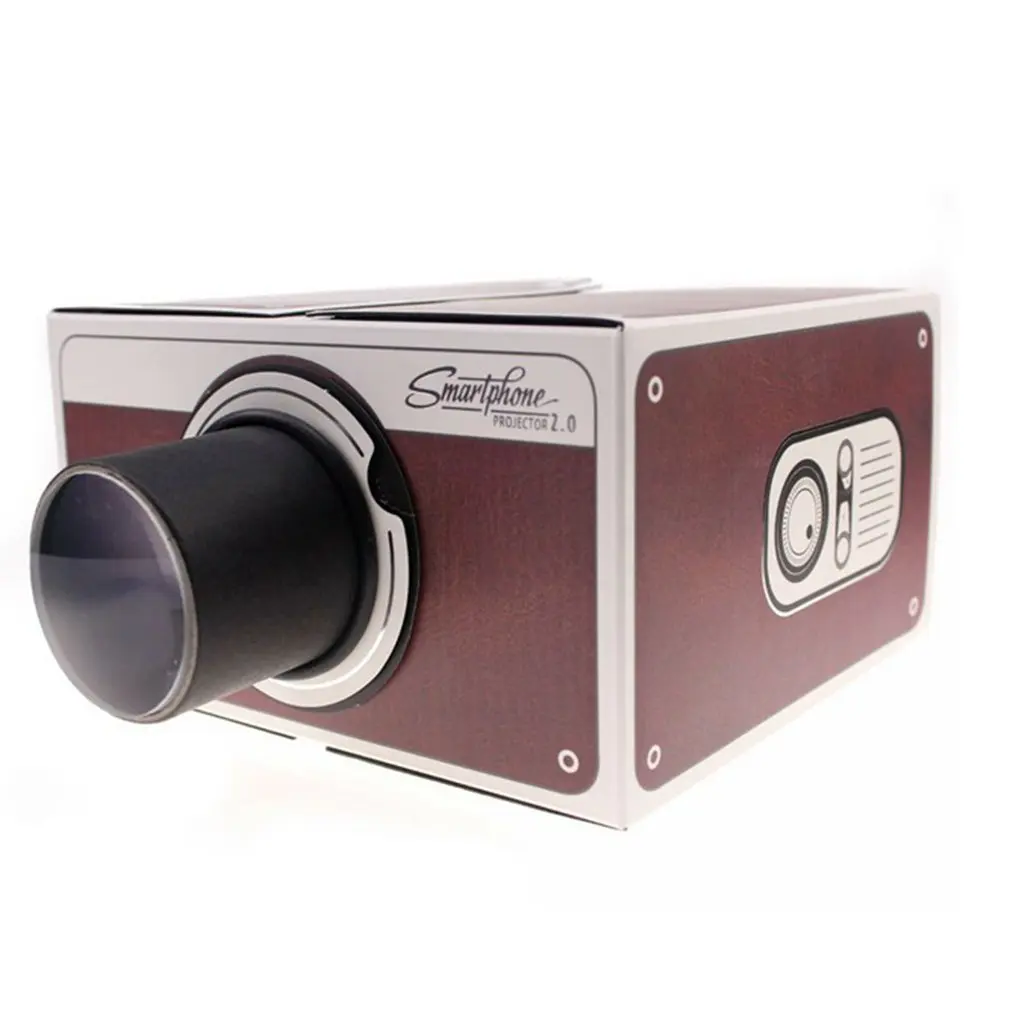 

Portable DIY Retro Cardboard Projector Mini Projector Eco-Friendly Lightweight Mobile Phone Cinema Theater Support Dropshipping