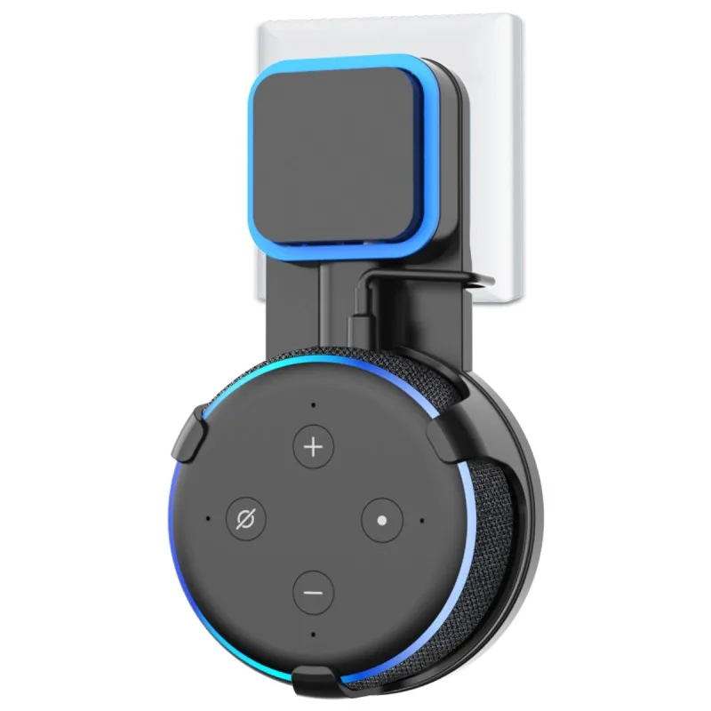 Black Детская комната на выходе настенное крепление для Amazon Echo Dot 3-го поколения экономия Вешалка Подставка держатель Смарт Голосовые Ассистенты - Цвет: Black