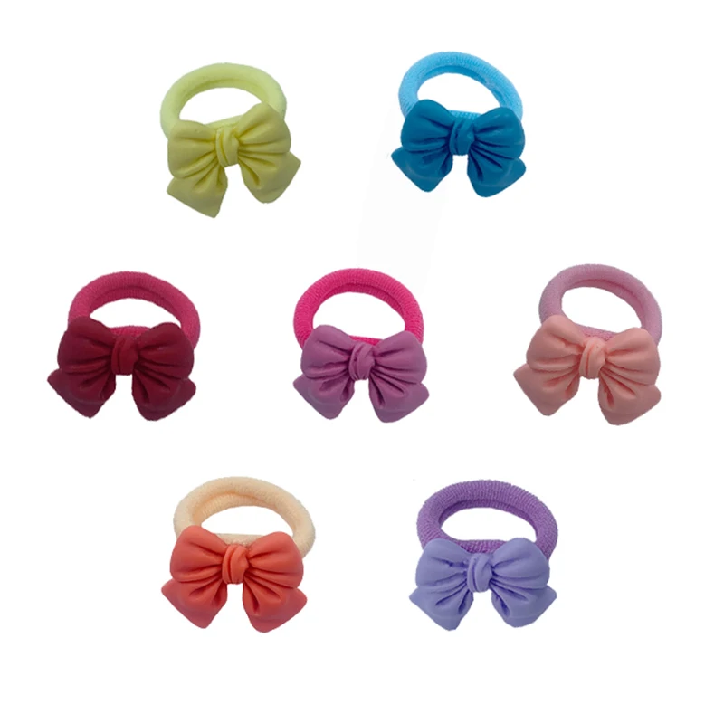 newborn socks for babies 10pcs/bag 2cm Bow Girls Scrunchie Elastic Hair Bands Kids Baby Rubber Headband Decorations Ties Gum For Mini Hair Accessories cool baby accessories
