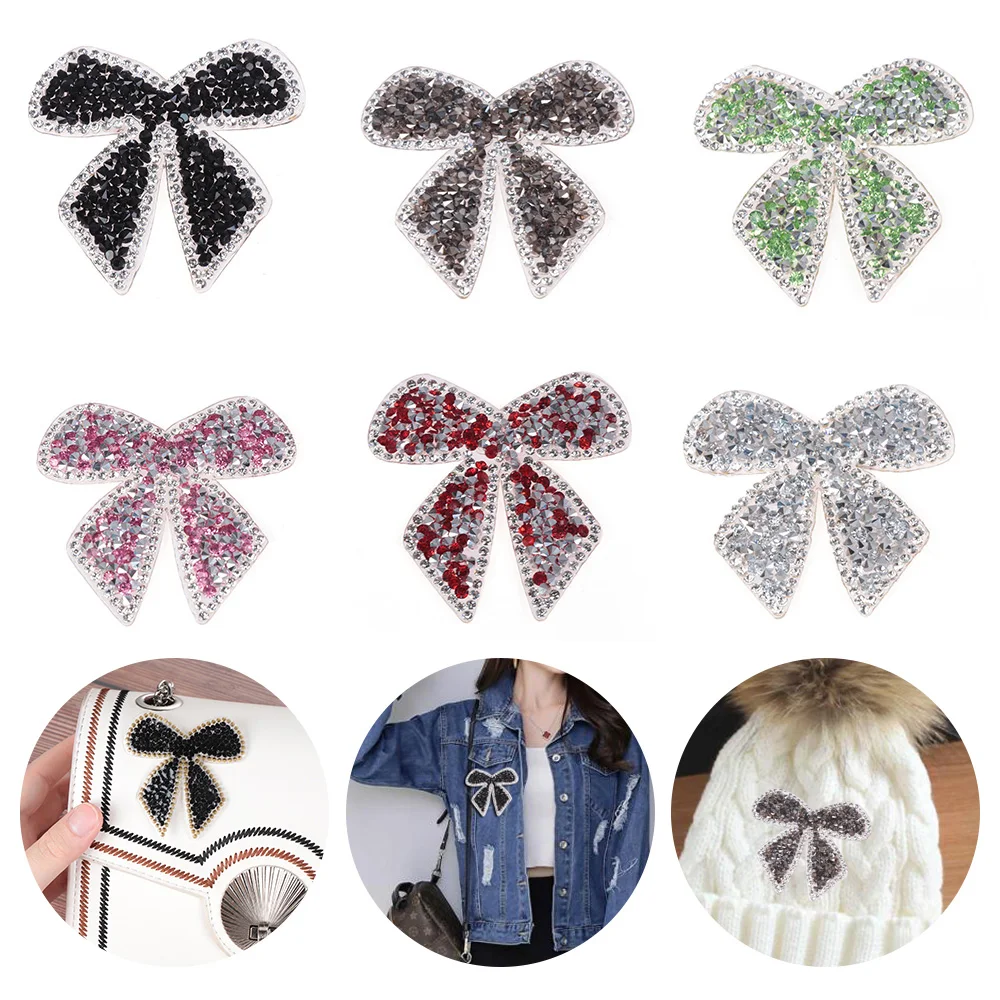 Сердце Звездная ночь одежда патч красочные бант-узел Наклейка виниловая