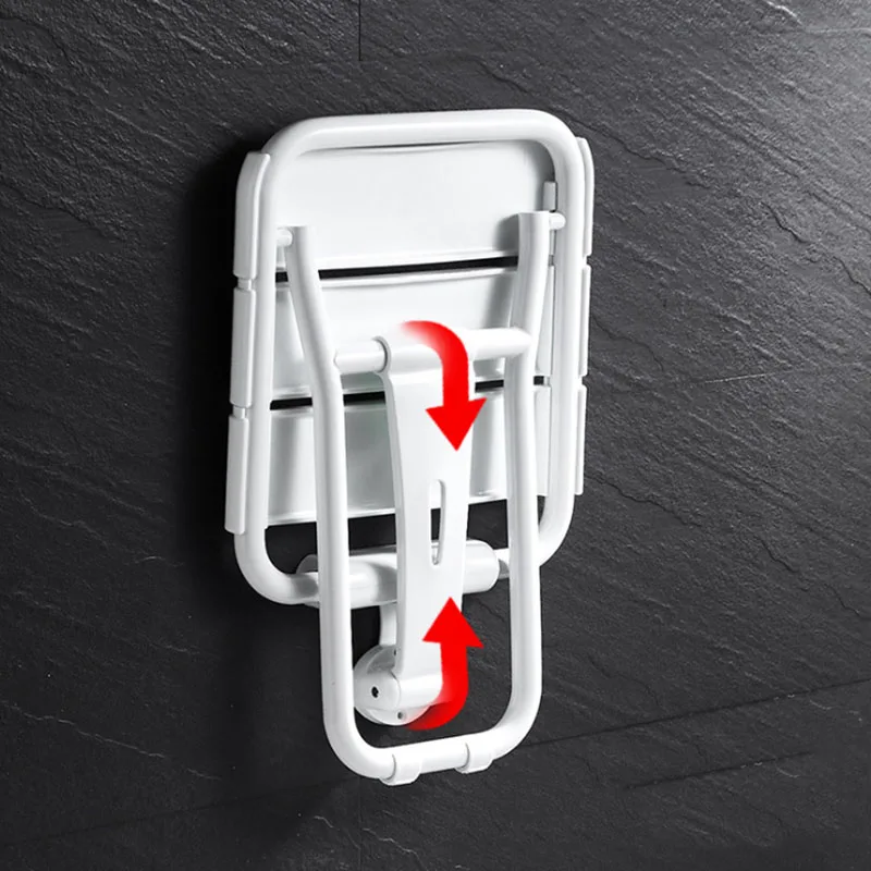 8905 настенный стул для ванной из нержавеющей стали и ПВХ пластика складной