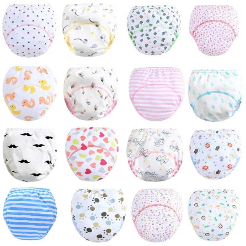 

30Pc/Lot 3 Layers Baby Infant Nappy Cloth Diapers Learning Pants Soft Comfortable Training Pants