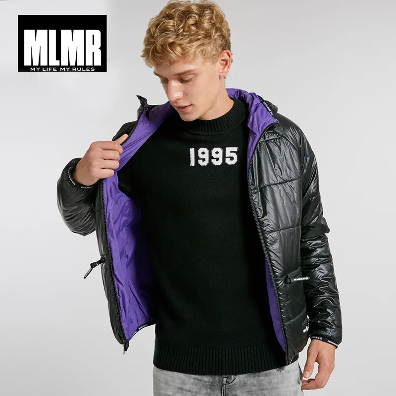 JackJones Двусторонняя одежда с капюшоном светильник для мужчин зимняя хлопковая