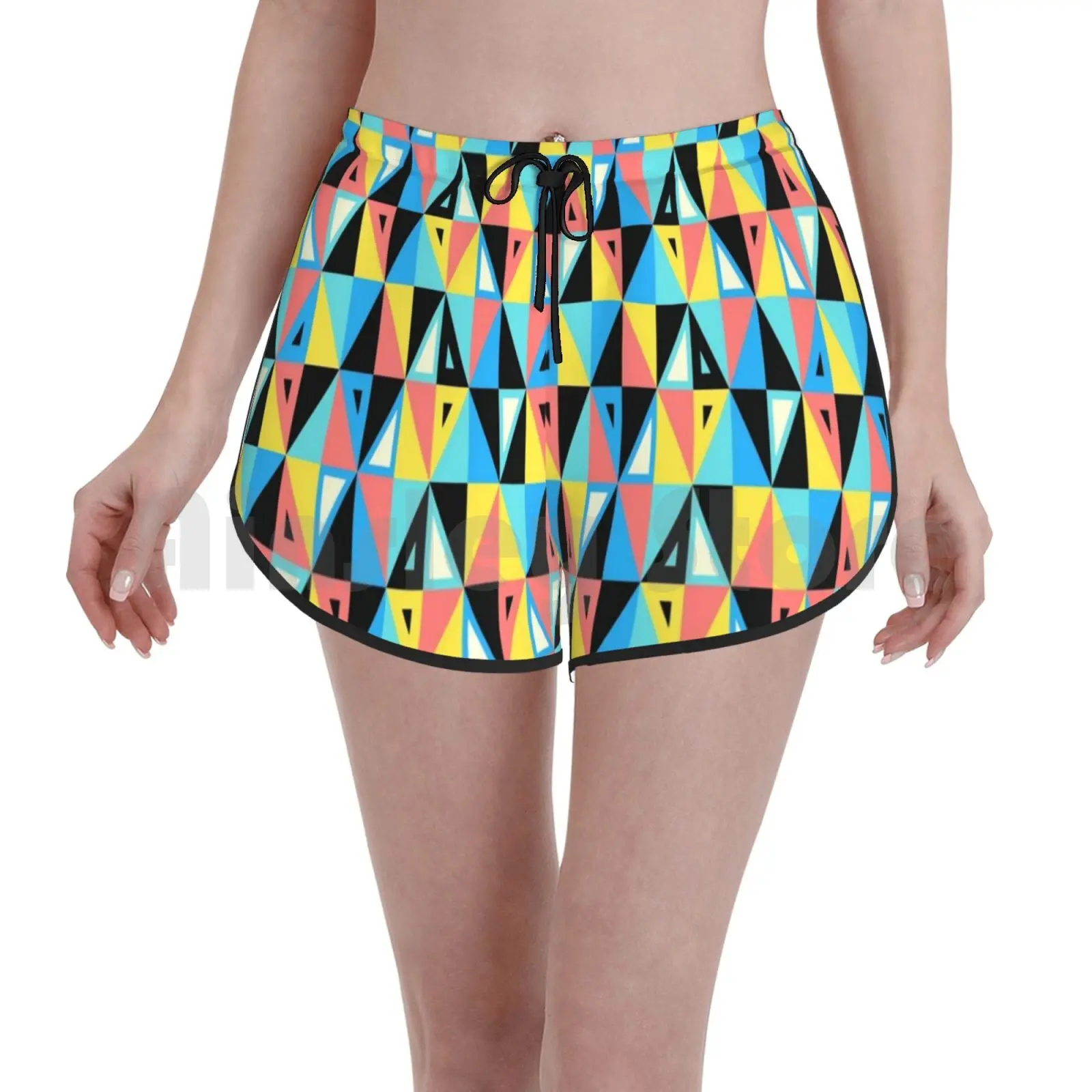 

Абстрактный Рисунок Плавание шорты Для женщин Пляжные шорты смелый 1960s Ретро узор добавляет драма и интрига для того, чтобы эти предметы