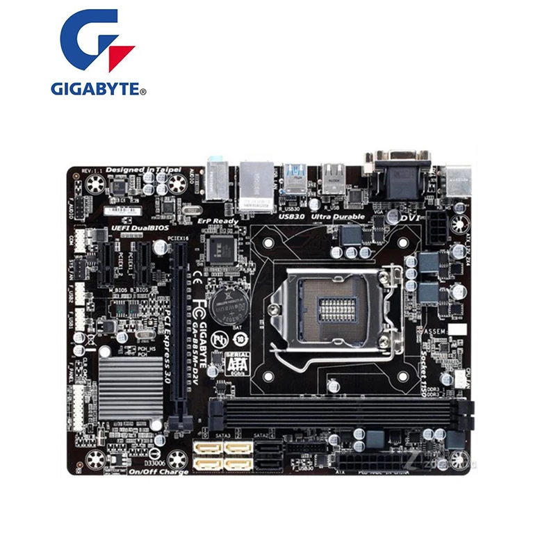 LGA1150 B85 для Gigabyte GA B85M D2V оригинальная б/у рабочего стола материнской платы 1150 DDR3 USB3.0