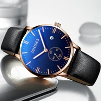 new mens watch fashion leather waterproof quartz glow in the dark simple calendar accessories luxury watch men
