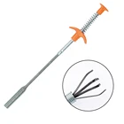 Пружинный захват, гибкий пружинный захват с 4 зажимами, 85 см, узкий изгиб, кривая, пружинный захват, инструмент для поднятия гаек и болтов