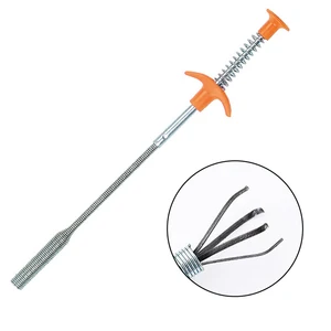 Пружинный захват, гибкий пружинный захват с 4 зажимами, 85 см, узкий изгиб, кривая, пружинный захват, инструмент для поднятия гаек и болтов