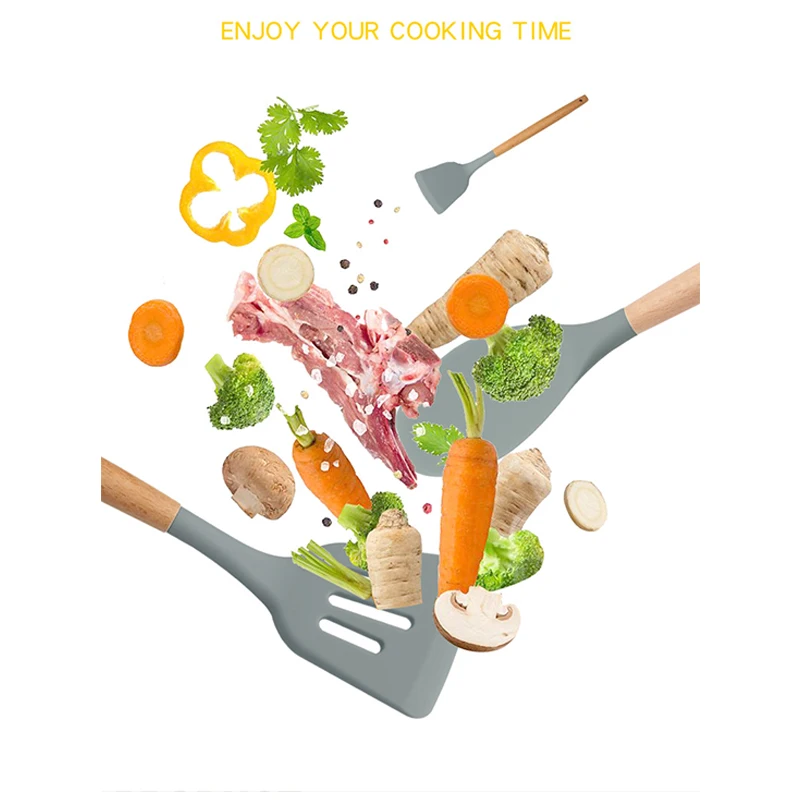 Силиконовая кухонная утварь набор кухонной утвари антипригарный термостойкий