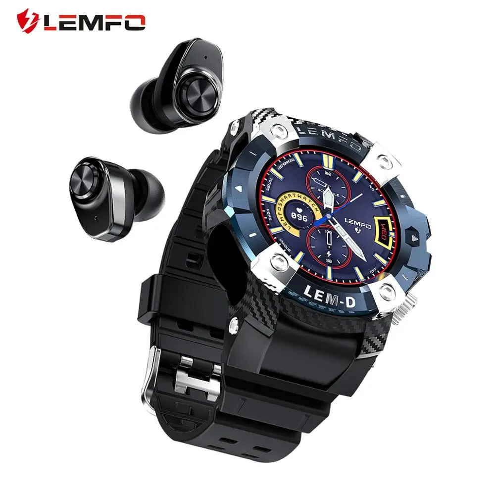 LEMFO LEMD Смарт часы Full Touch HD 360*360 350 мАч батарея Bluetooth наушники умные спортивные для