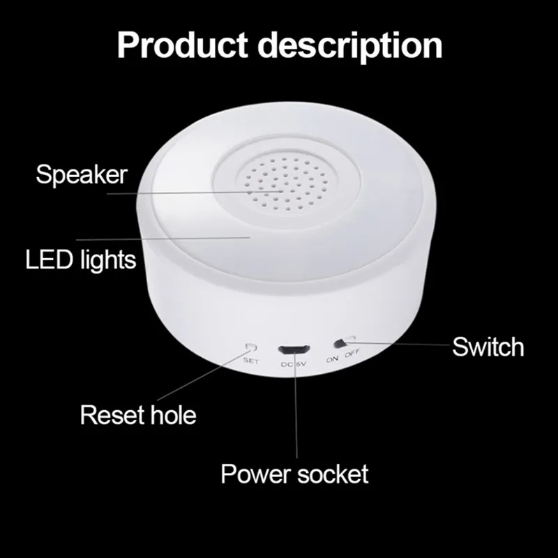 

Tuya Smart Home Graffiti Wifi/zigbee Sound And Light Alarm Wireless Linkage Smart Sound And Light Alarm Horn Siren Alarm