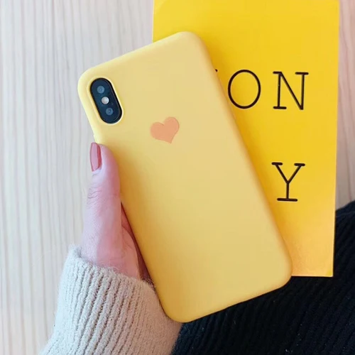 d Чехол для телефона LOVECOM для iPhone 11 Pro Max XR XS Max 6 6s 7 8 Plus X винтажный милый мягкий чехол из ТПУ с гальваническим сердечком - Цвет: d