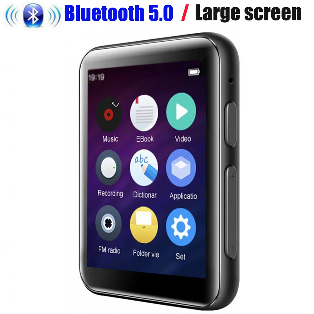 X5-fulltouch-Black CHENFEC C8 металлический тонкий 16 Гб MP4 музыкальный плеер Bluetooth 1,8 дюймов MP4 музыкальный плеер с FM, электронной книгой, микрофоном HiFi MP4 плеер - Цвет: X5-fulltouch-Black