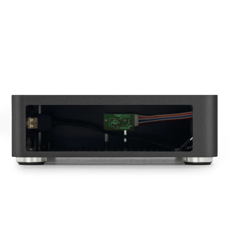Чехол для ПК ITX MINI с горизонтальным охлаждением HTPC тонкий алюминиевый корпус