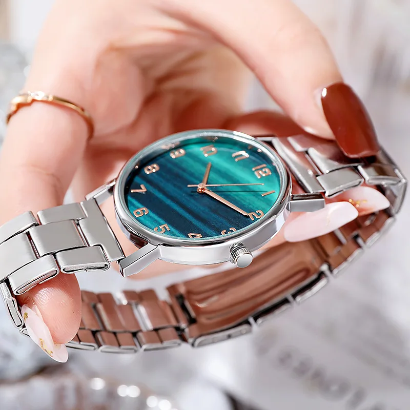 Модные роскошные часы для мужчин и женщин маленькие матовые кварцевые со