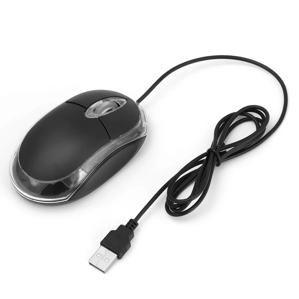 

Wired Small Optical Mouse Classic Black Wired Optical Gamer Mice For PC Laptop Computer E-sports Cable USB Game Wire Mouse