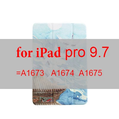Магнитный флип-чехол с рисунком крана для iPad pro 11 10,5 12,9 9,7 планшет умный защитный чехол для iPad 9,7 Mini 1 2 3 4 5 - Цвет: for pro 9.7