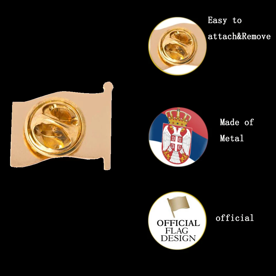 10 шт. металлическая сувенирная шляпка с лацканами и флагом для мужчин