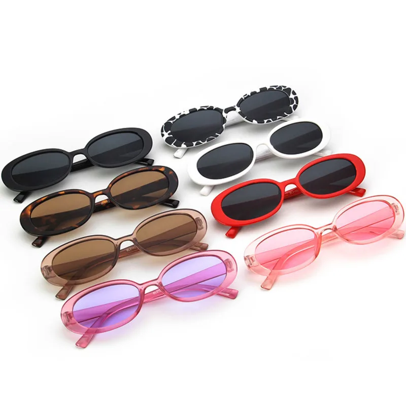 2020 модные Овальные Солнцезащитные очки для женщин и мужчин брендовая