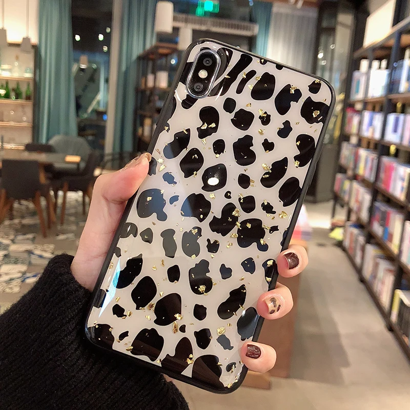 Leopard Print Phone Case Cover for iPhone 8 7 6 6S Plus 11 12 Pro X Xs Max XR - Luxury Shining Soft Case, Colorful Fashion Shell image 3