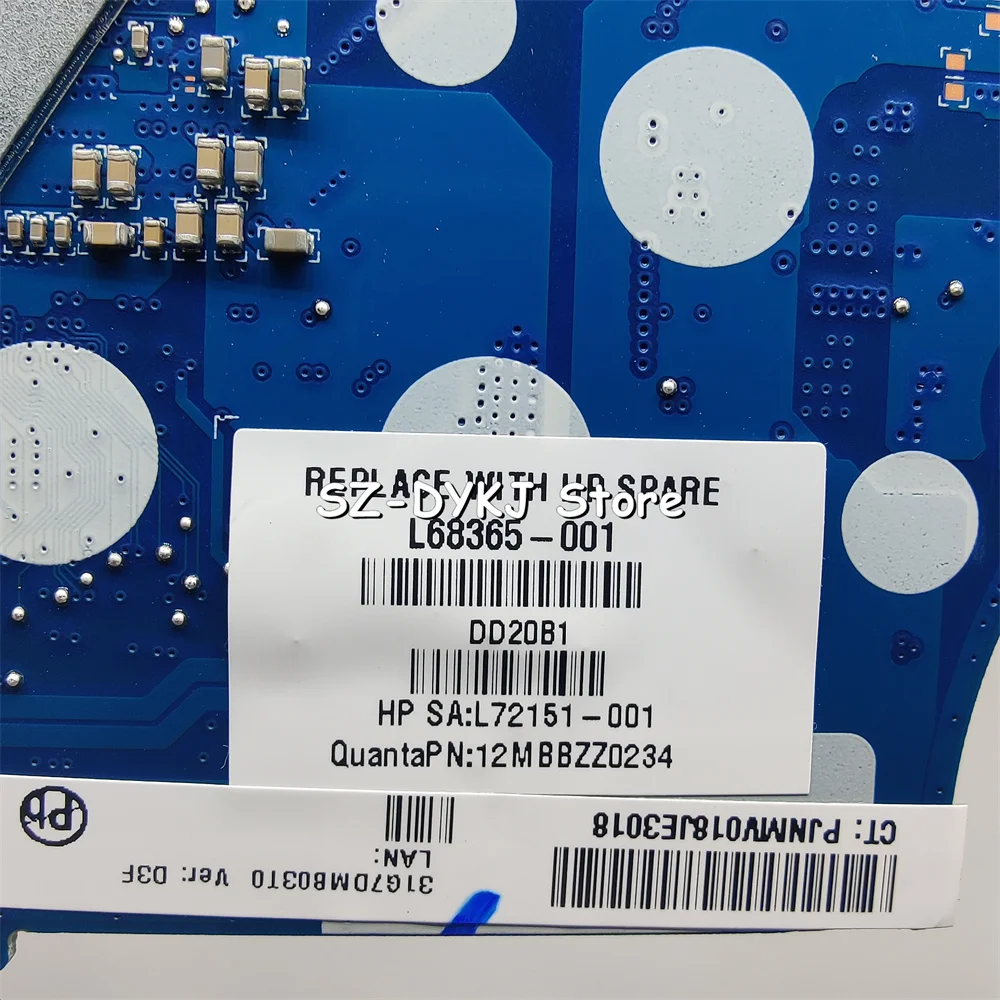 for hp pavilion 13 an tpn q214 13 an0010ca 13 an0020tu laptop motherboard with i3 1005g1 8gb ram l72151 001 l68365 001 mianboard free global shipping