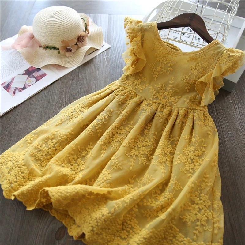 Girl Dress Summer Kids Dresses For Girls Casual Wear Little Princess Children's Clothing Lace Tutu Birthday Outfits Baby Clothes | Детская