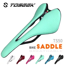 TOSEEK Ultralight Breathable Comfortable Seat Cushion narrow and small Saddle Recommended for women Bike Saddle Parts Components TOSEEK Ultralight Breathable Comfortable Seat Cushion narrow and small Saddle Recommended for women Bike Saddle Parts Components