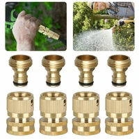 garden hose quick connect solid brass quick connect garden hose connector water pipe connector garden hose disconnect 34 inch1