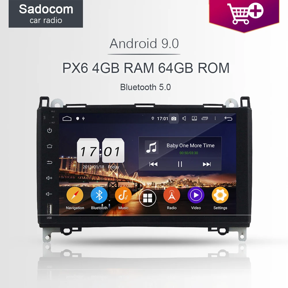 PX6 9 &quot2 din Android 0 автомобильный dvd плеер радио 4 Гб 64 ROM 8 ядер для Benz W169 W245 Viano Vito 2009 2010