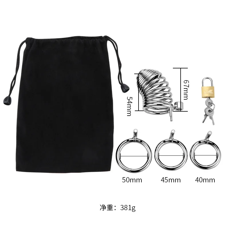 Металлический Нержавеющая сталь Для мужчин целомудрие клетка Пояс верности