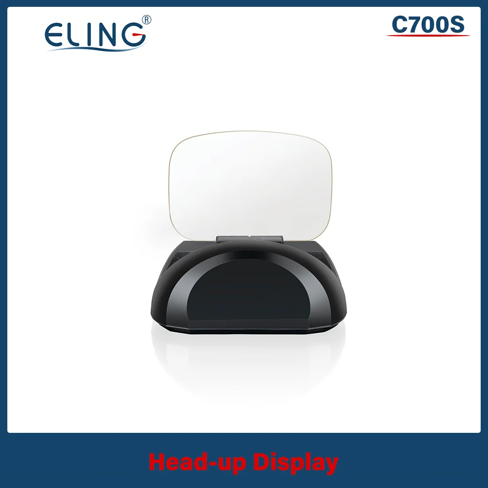 ELING HUD OBD GPS Digital Head Up Display Speed Mileage RPM Display Over Speed with Alarm Driving Fatigue Proejctor C700 C700S