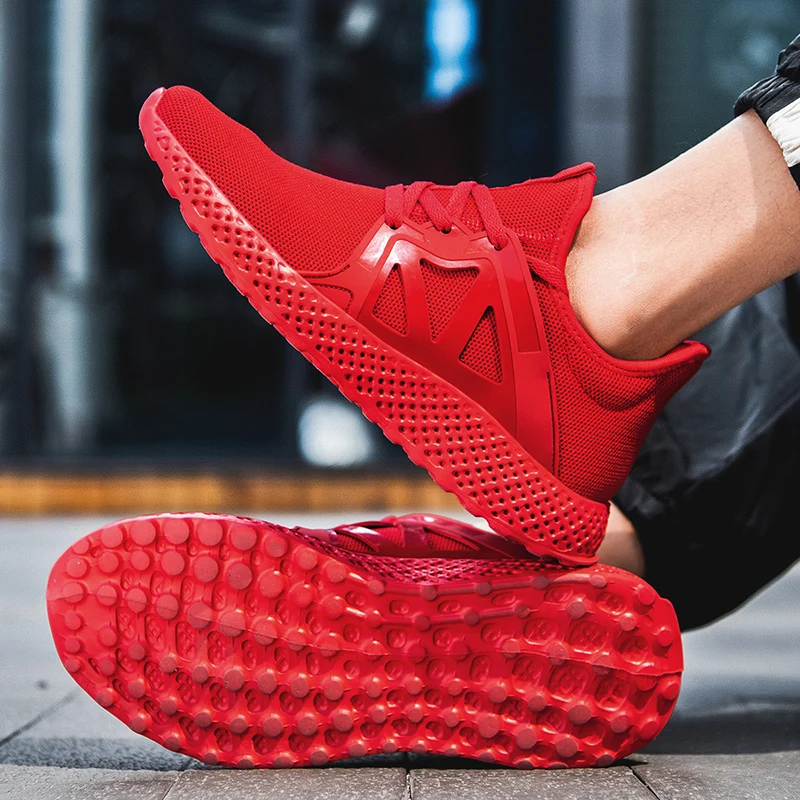 

Fashion Men Sneakers Mesh Casual Shoes Lac-up Mens Shoes Lightweight Walking Sneakers Large Size US 14